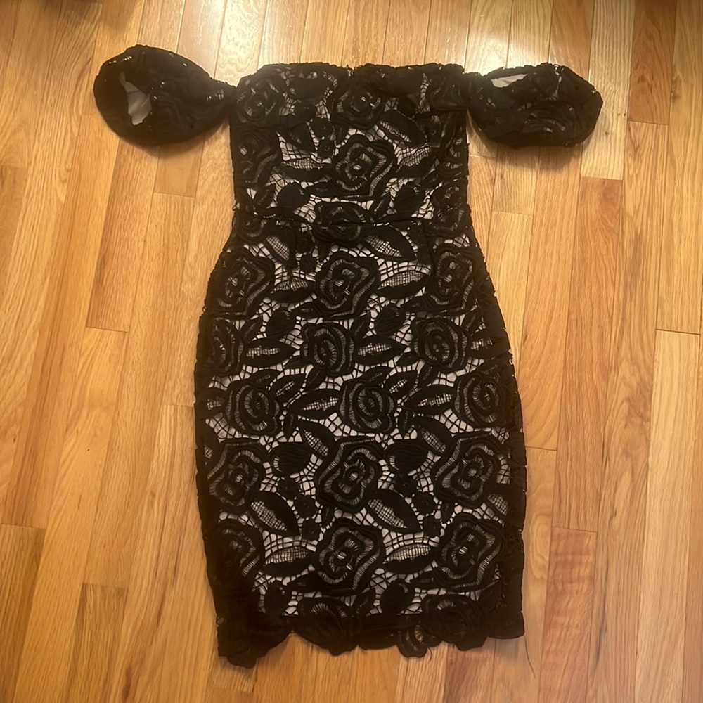 Haute Monde Off Shoulder Lace Dress